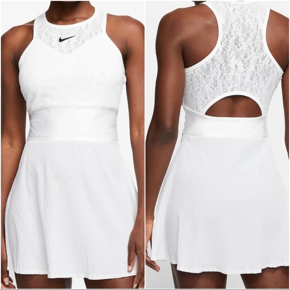 Nike Dresses & Skirts - White Nike Tennis Court Lace Dress Sharpova